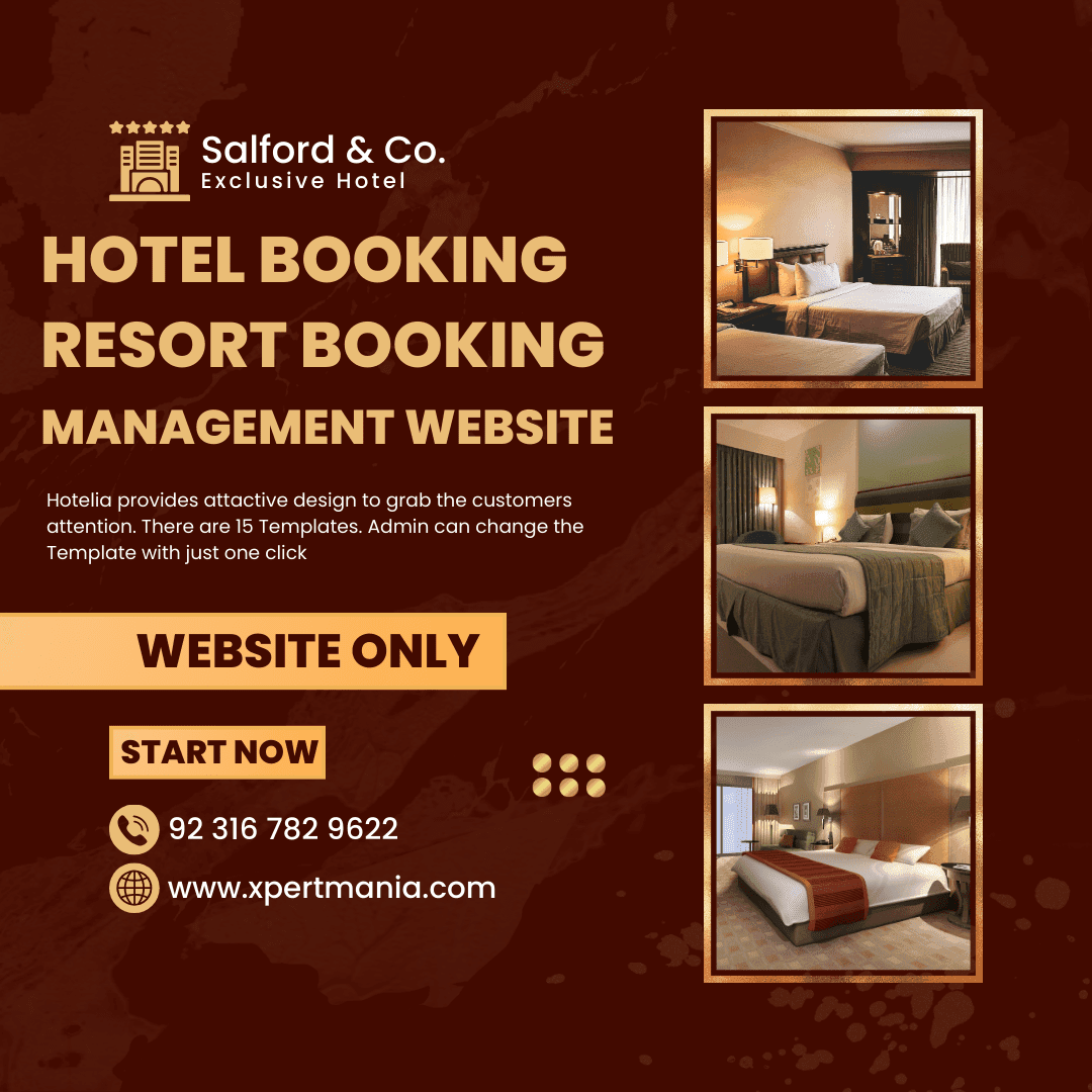 Hotel Booking / Resort Booking Management Website